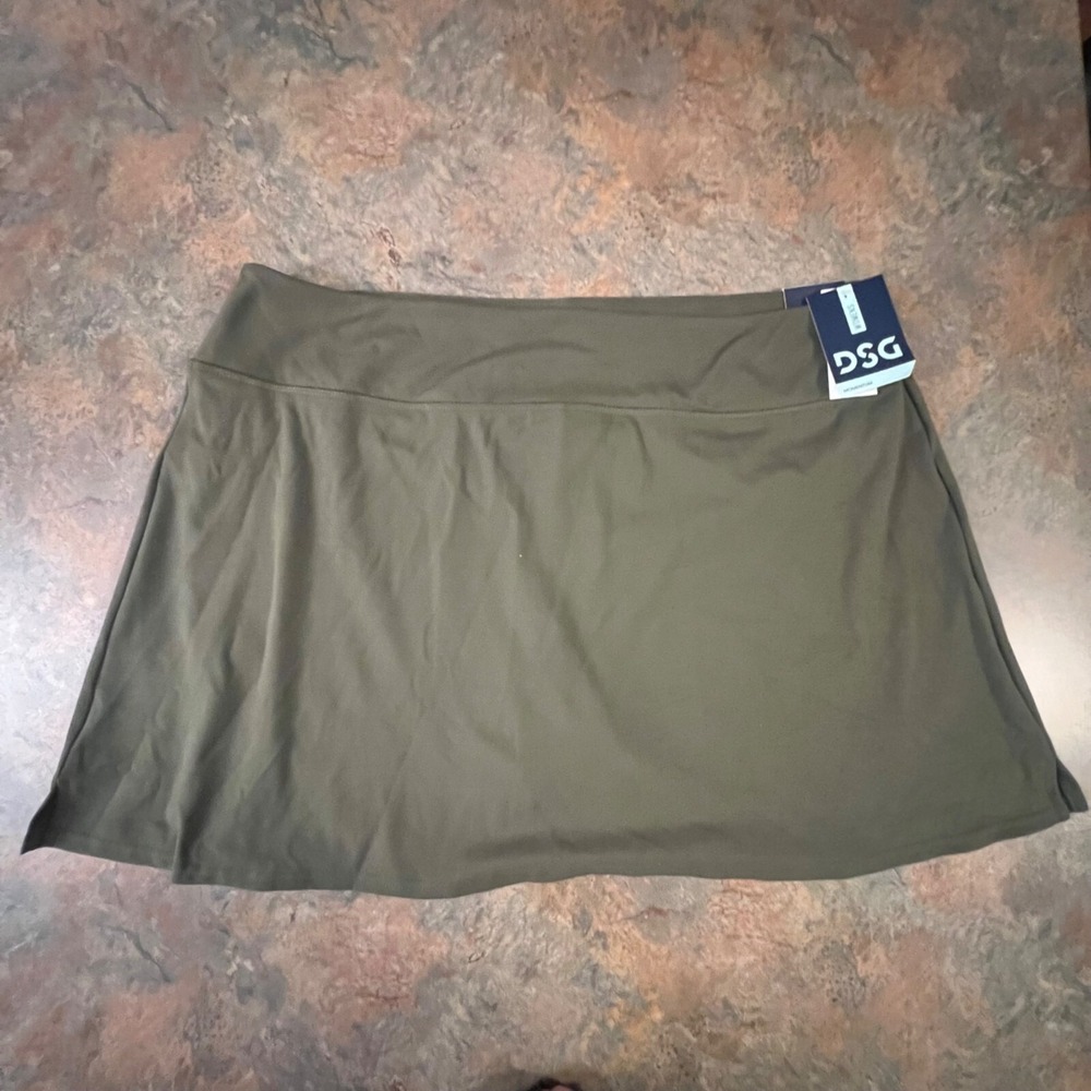 DSG Womens Momentum Skort XXL  Olive Performance Athletic‎ Wear